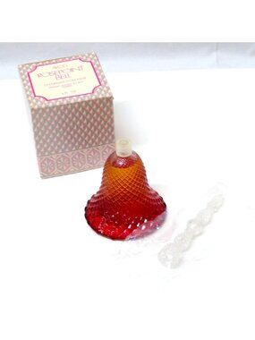 Avon Rosepoint Bell Charisma Cologne 4 Fl Oz Decanter With Box New Old Stock VTG